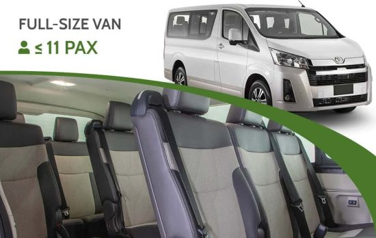 Rent a van with a driver, airport transfer, and chauffeur service hire in Manila, Philippines